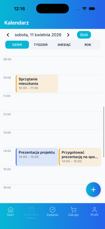 Kalendarz — widok dnia